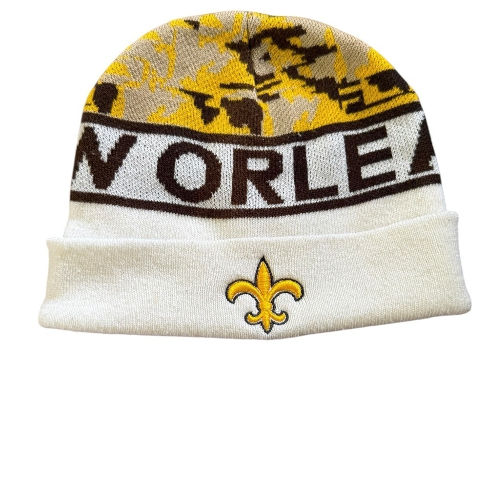 New Orleans Knit Beanie with Fleur-de-lis unisex NFL